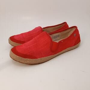 UGG Orange Slip On Espadrilles 7.5